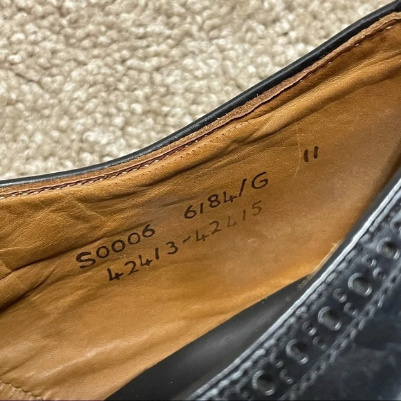 JOSEPH CHEANEY Black Leather Oxford Dress Shoes size 11 - Picture 9 of 15